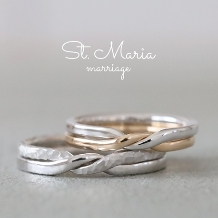 Ｓｔ．Ｍａｒｉａ:【ギメル】永遠に離れない２つの指輪。双子を意味するギメルは結婚指輪にピッタリ