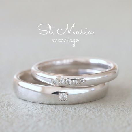 Ｓｔ．Ｍａｒｉａ:【リトモ】ランダムなメレーダイヤがリズムを生み、女性らしい柔らかさを醸し出す