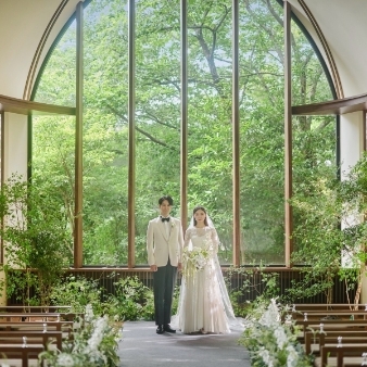 結婚式場：残1＼190万特典&amp;8万宿泊／都心の森×眺望&amp;ゲスト満足◎4万試食