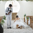 結婚式場：【愛犬と歩くバージンロード】リングドッグ演出相談＆コース試食
