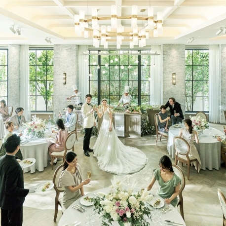 The　Green　Terrace　表参道（ザ　グリーン　テラス　オモテサンドウ）　by 青山 セントグレース大聖堂：【30名以上におすすめ】ガーデン付邸宅『ノリータ』×絶品試食