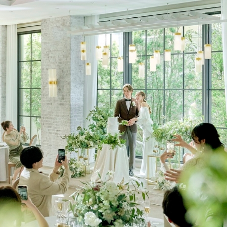 The　Green　Terrace　表参道（ザ　グリーン　テラス　オモテサンドウ）　by 青山 セントグレース大聖堂：【30名以上におすすめ】ガーデン付邸宅『ノリータ』×絶品試食