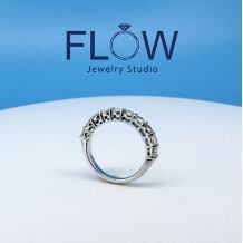 ジュエリースタジオ　ＦＬＯＷ:[オーダーメイド専門店] ハーフエタ二ティーダイヤモンドリング　至高の結婚指輪