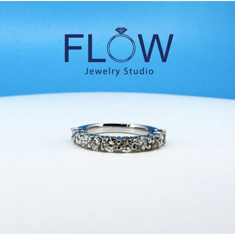 ジュエリースタジオ　ＦＬＯＷ:[オーダーメイド専門店] ハーフエタ二ティーダイヤモンドリング　至高の結婚指輪