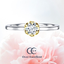 Ｏｖｅｒ　Ｅｘｃｅｌｌｅｎｔ（オーバーエクセレント）:カーネーション ～愛を信じる～ かわいらしさと優美さを兼ね備えた華やかなリング