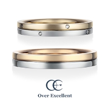 Ｏｖｅｒ　Ｅｘｃｅｌｌｅｎｔ（オーバーエクセレント）:ハーモニー ～ふたりで力を合わせて～ ゴールドとプラチナのコンビがモダンな印象