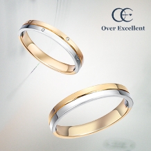 Ｏｖｅｒ　Ｅｘｃｅｌｌｅｎｔ（オーバーエクセレント）:ハーモニー ～ふたりで力を合わせて～ ゴールドとプラチナのコンビがモダンな印象