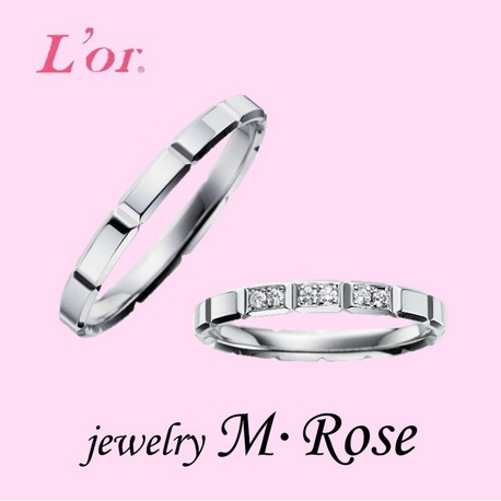 ジュエリー エム・ローズ:プラチナ999マリッジリング