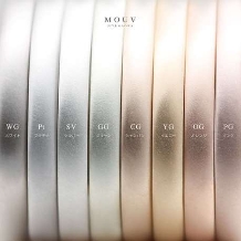 MOUV(モーブ):斜めテクスチャー|木漏れ日を映す結婚指輪