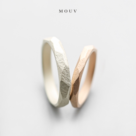 MOUV(モーブ):カクカク石目|ナチュラルな姿をリングに込めて