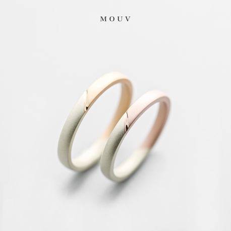 MOUV(モーブ):側面あり甲丸ライン|色と形を楽しむ結婚指輪