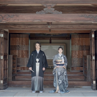 福山城　二の丸　福寿会館テラス:和装フォトウェディングプラン