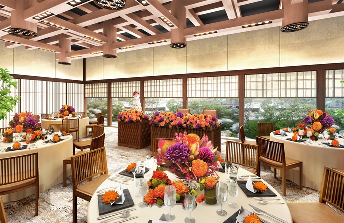 琵琶湖ホテル 坪庭付の和婚に人気の【SAZANAMI】画像 1