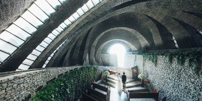 星野リゾート 軽井沢ホテルブレストンコート 教会(石の教会 内村鑑三記念堂)画像 1