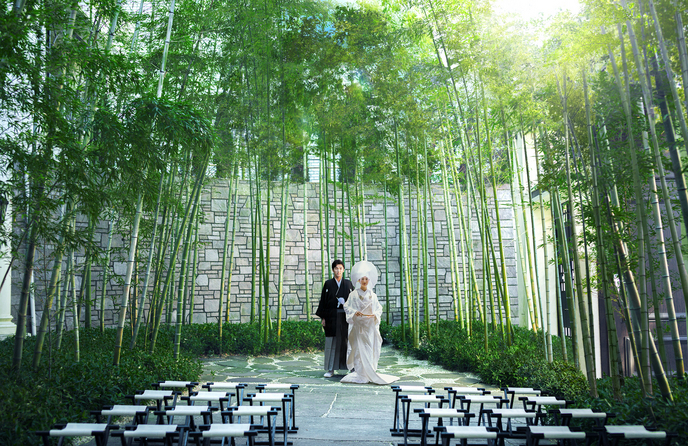 横浜迎賓館 セレモニースペース(迎賓館の象徴で執り行う人前式【竹林式】)画像 1