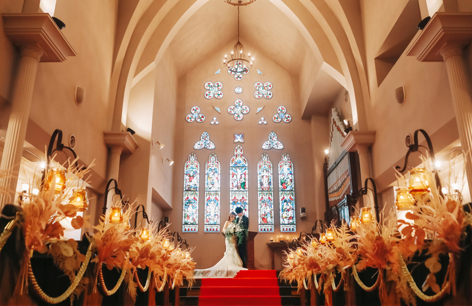 Kyoto St.Andrews Church(京都セントアンドリュース教会) チャペル(18世紀英国製/本物のステンドグラス)画像 1