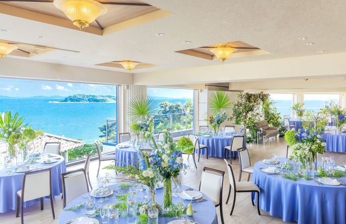 三河湾リゾートリンクス迎賓館 オーシャンビューの披露宴会場《FUGA》画像 1