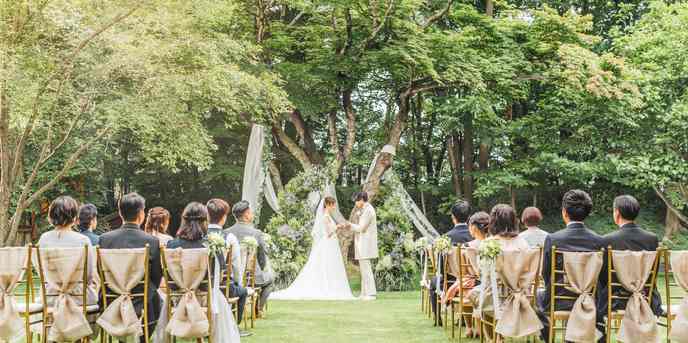 森のスパリゾート 北海道ホテル セレモニースペース(ガーデン挙式)画像 1