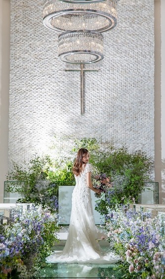 ビアンカーラ ヒルサイドテラス(BIANCARA HILLSIDE TERRACE) チャペル(【チャペル】ガラスのバージンロード)画像 2-1