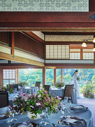柳川藩主立花邸 御花 since 1738 大広間(~120名)画像 1-1