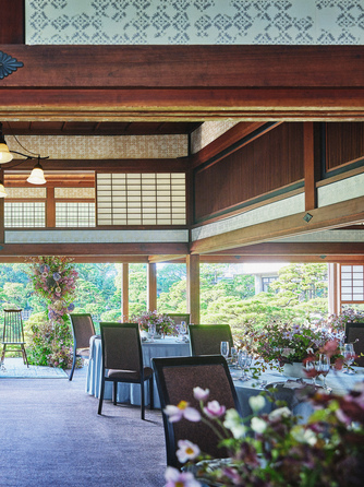 柳川藩主立花邸 御花 since 1738 大広間(~120名)画像 1-2