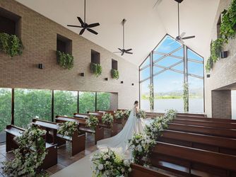 北ビワコホテル グラツィエ チャペル(青空の下、祝福のフラワーシャワー)画像 2-2