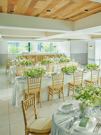 ルシェルブラン表参道 ガーデンとひと続きになるパーティ空間画像 1-1