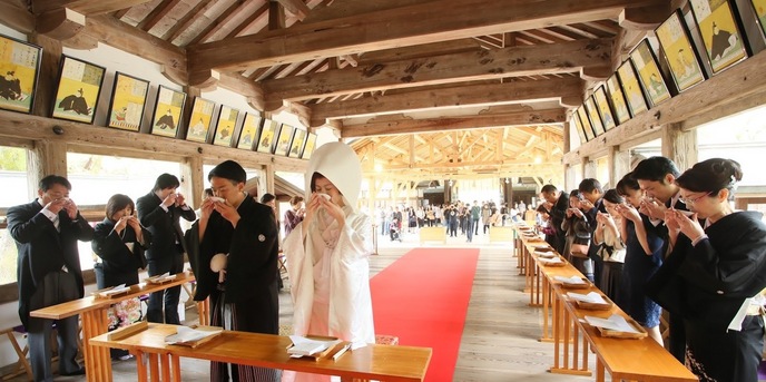 ぶどうの樹 GREEN WEDDING @岡垣町 神社(由緒ある宗像大社、歴史ある宮地嶽神社)画像 2