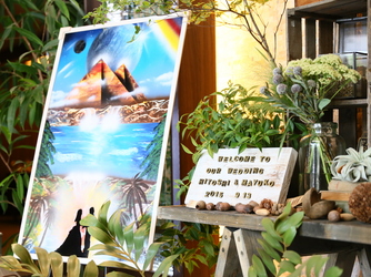 BELLE UN JOUR(ベルアンジュール) 貸切のためウェルカムスペースも自由に装飾画像 2-2