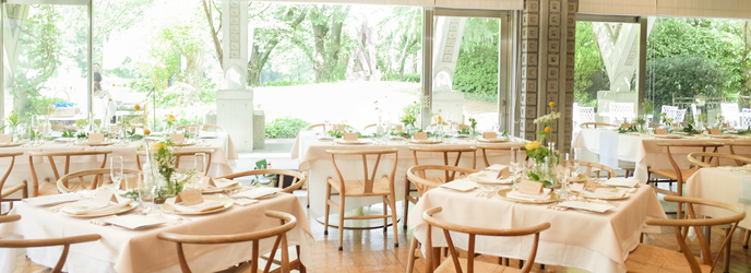 世田谷美術館レストラン ル・ジャルダン セレモニースペース(大きな窓・光あふれるレストラン)画像 2-1