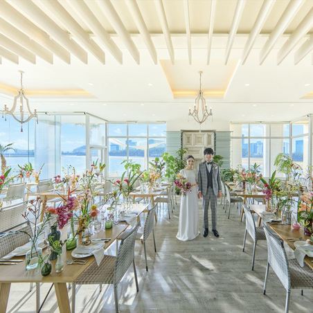 OCEAN&RESORT MARIZON(オーシャン&リゾート マリゾン) セレモニースペース(40名までの少人数家族婚が叶うリゾート空間)画像 2-1