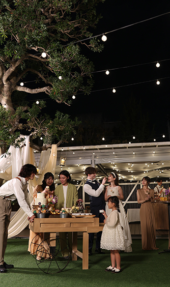 The Secret Home (ザ シークレットホーム) 外国映画に出てくる様なナイトウェディング画像 2-1