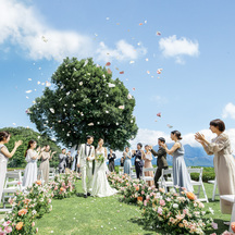 SHIROYAMA HOTEL kagoshima(城山ホテル鹿児島) セレモニースペース(絶景と静寂の森に包まれ、上質なWEDDINGを)画像 1-2