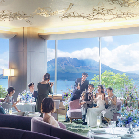 SHIROYAMA HOTEL kagoshima(城山ホテル鹿児島) ザ ラウンジ カサブランカ/大人スタイル画像 2-1