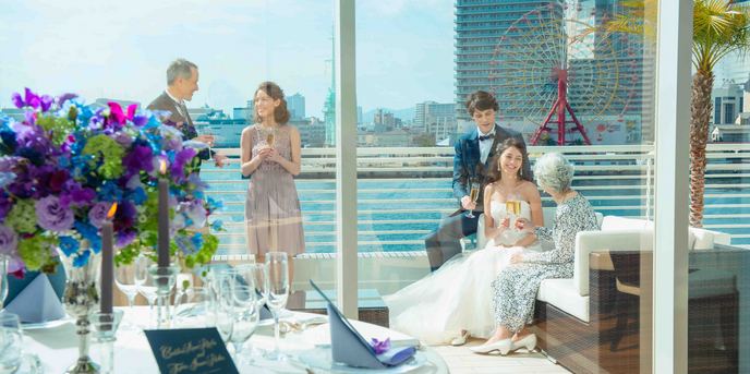 神戸メリケンパークオリエンタルホテル 海を望むテラスが魅力【サロンブランシェ】画像 1