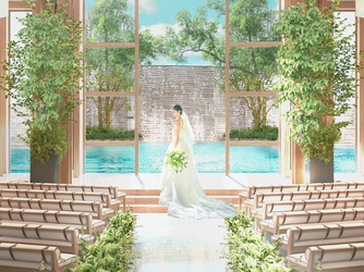 アートグレイス ウエディングコースト 東京ベイ チャペル(木目と緑のチャペル)画像 2-2