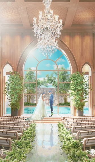 アートグレイス ウエディングコースト 東京ベイ チャペル(木目と緑のチャペル)画像 2-1