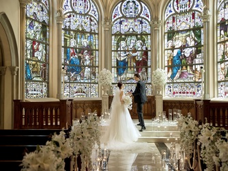 セントグレース大聖堂 チャペル(夜の空に浮かび上がるセントグレース大聖堂)画像 2-2