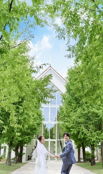 ララシャンス ベルアミー チャペル(天気を気にせず、花降る祝福。全天候大階段)画像 2-1