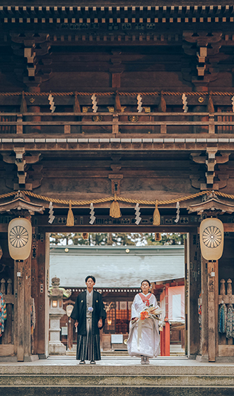 会津 写遊庭 型にはまらない二人ならではの結婚式画像 1-1