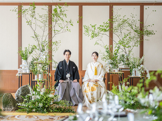 ホテルオークラ京都 【 クラシカルな曲水 】アールデコ調の曲水画像 2-2