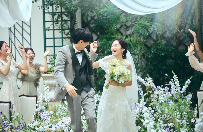 アイネス ヴィラノッツェ 大阪 ゲストと距離の近いガーデンセレモニー画像 1