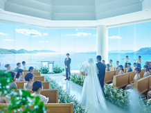 HOTEL CLEMENT TAKAMATSU(JRホテルクレメント高松) チャペル(瀬戸内海を望むチャペルでの挙式シーン)画像 2-4