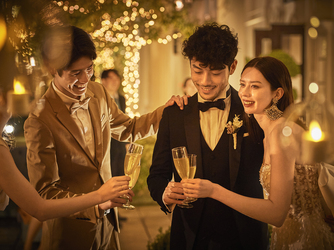 ベイサイド迎賓館 神戸 幻想的なナイトウエディング画像 2-2