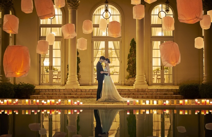 ベイサイド迎賓館 神戸 幻想的なナイトウエディング画像 1