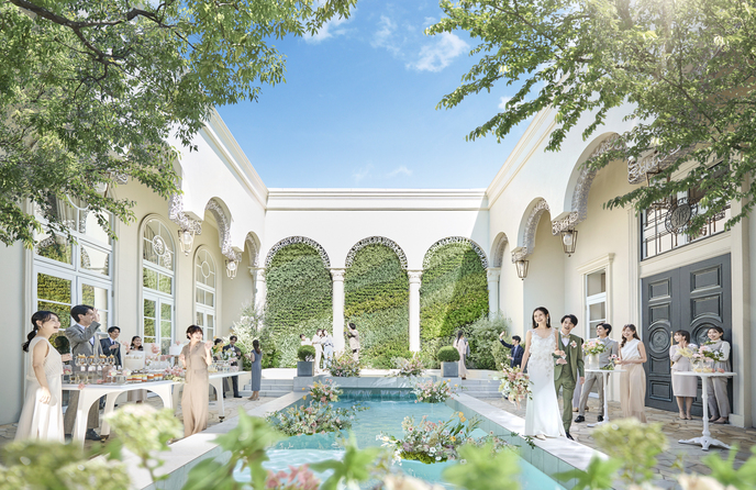 北山迎賓館 非日常感溢れるプール付きガーデン画像 1