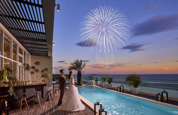 ベイサイド迎賓館 静岡 ナイトウェディング画像 1