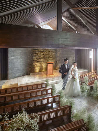 EXEX GARDEN 代官屋敷 since 1865 チャペル(自然光と水のせせらぎに包まれた感動の挙式)画像 1-1