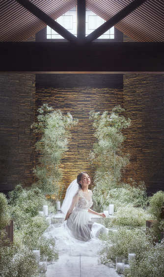 EXEX GARDEN 代官屋敷 since 1865 チャペル(自然光と水のせせらぎに包まれた感動の挙式)画像 2-1