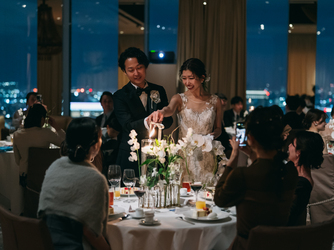 ラ・フェット ひらまつ ガーデンラウンジ(夜)/~150名画像 2-3